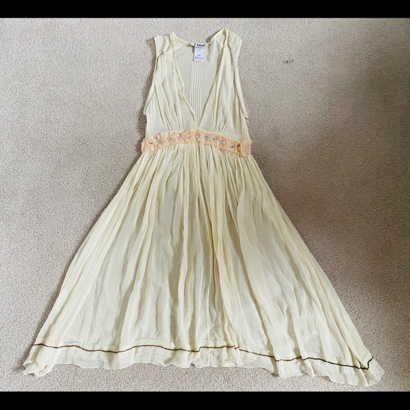 Chloé Spring 2005 silk chiffon midi dress. Size 40. Phoebe Philo. - Picture 2 of 3